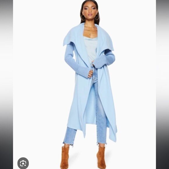 NWT Ramy Brook Davis Wrap Vest Jacket in Twilight Medium Revolve - Picture 14 of 14